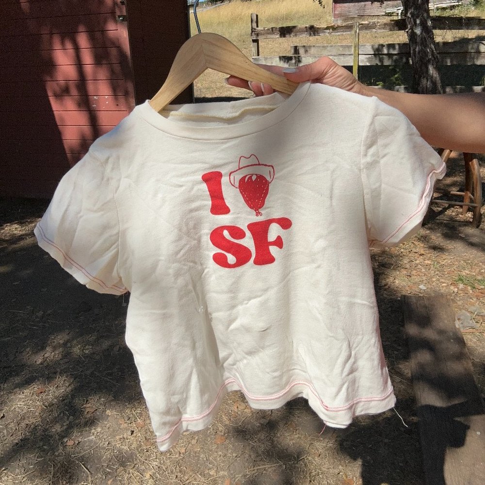 Handmade baby tee made by Fruitface San Francisco | Small